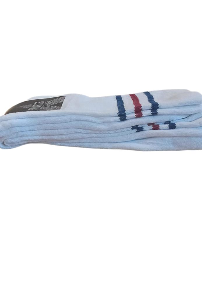 Sosete Bărbați 2/set,Inalte,Interior Flausat,Culoare Alb ,En-gros